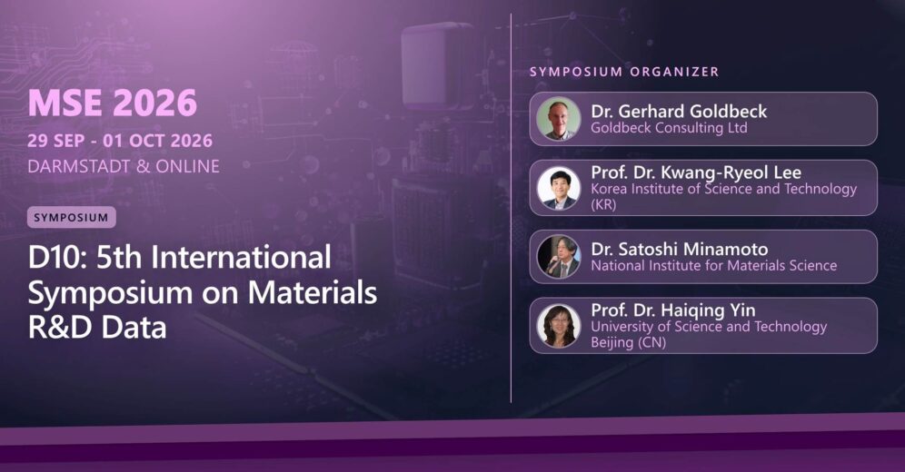 EMMC @ MSE Congress 2026 – EMMC | The european materials modelling council